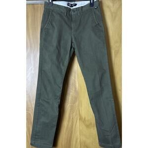 Vans Authentic Chino Pants Men’s Size 28 Olive Green-Tan Casual Skater